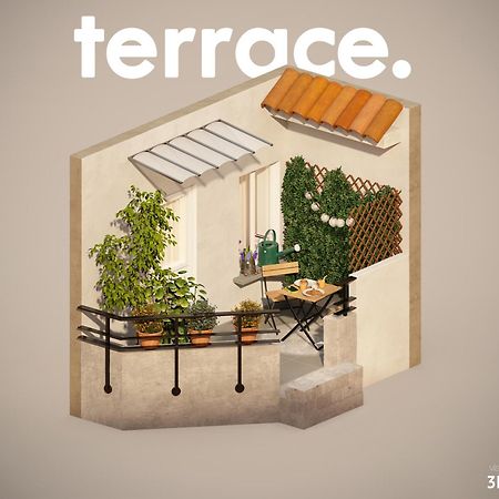 פריז Studio Terrasse Privee 5 Min To Eiffel Tower מראה חיצוני תמונה