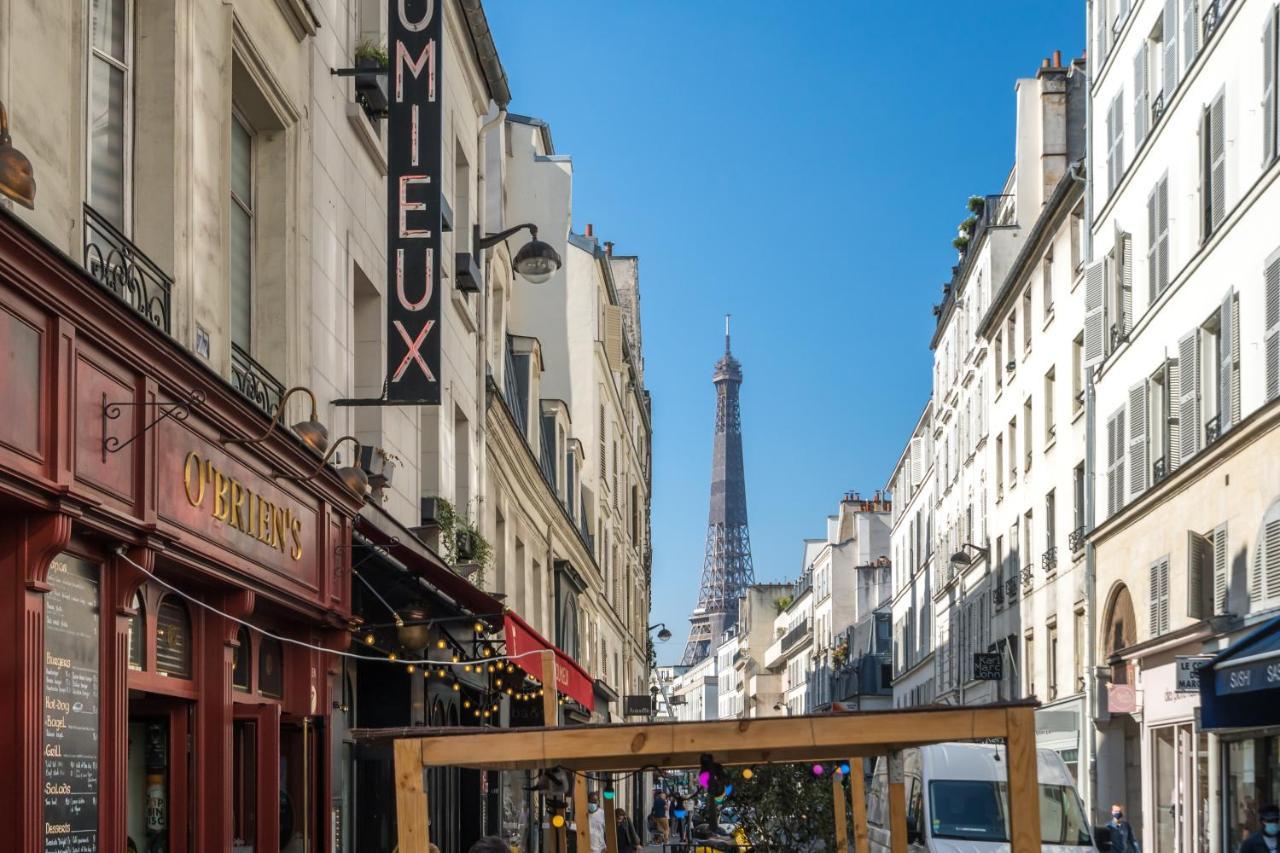 פריז Studio Terrasse Privee 5 Min To Eiffel Tower מראה חיצוני תמונה